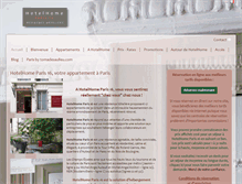 Tablet Screenshot of hotelhome.fr